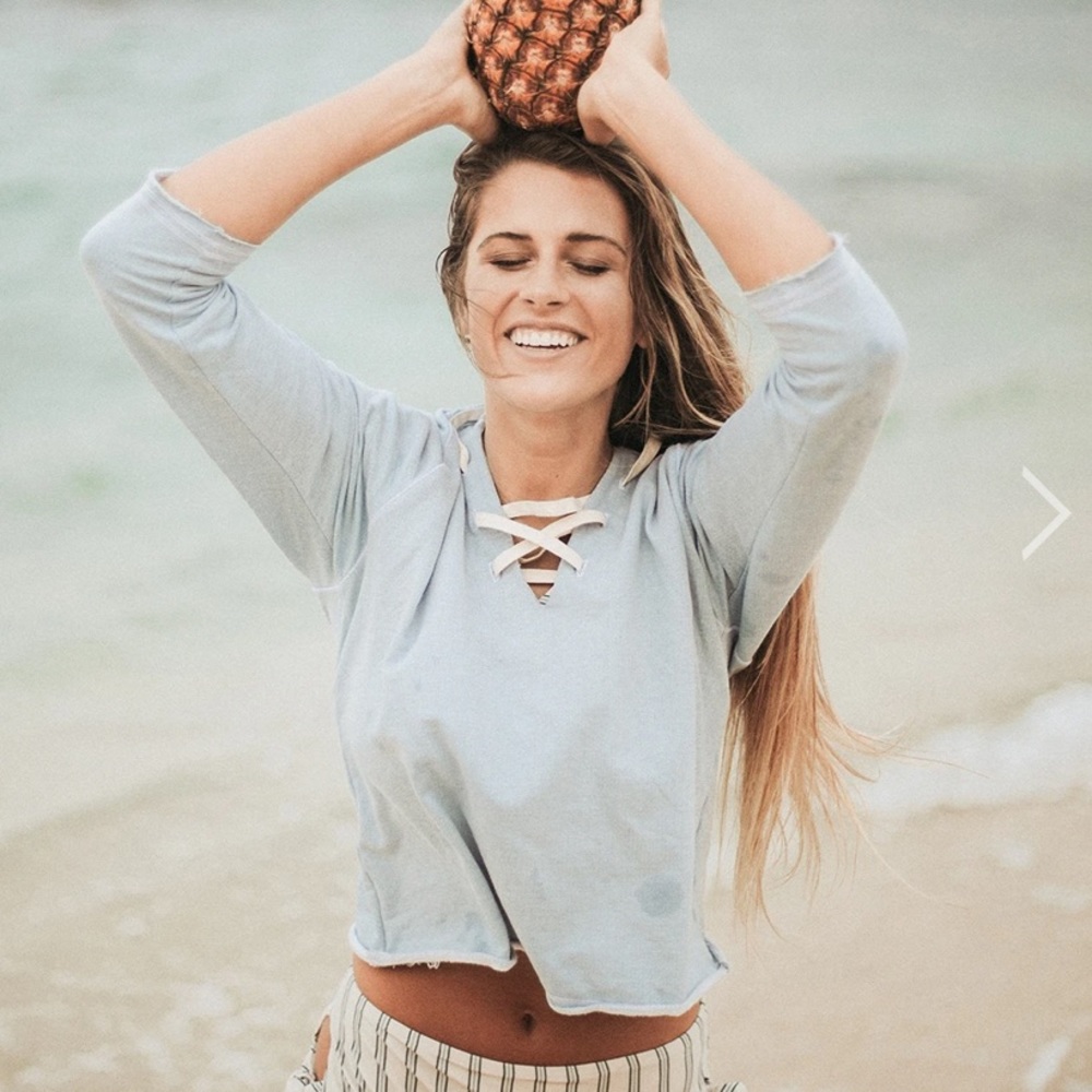 Albion Fit Beachcomber Pullover Sweater Cropped